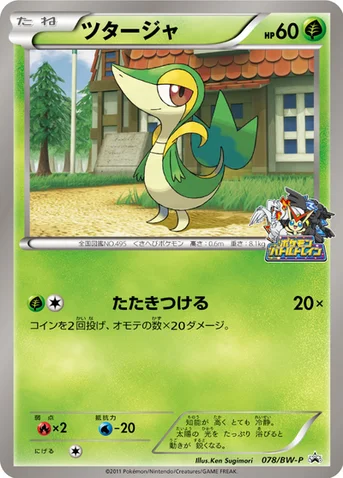 ツタージャ — BW プロモカード 078 등급 표기 없음