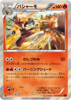 バシャーモ — XY 拡張パック「ライジングフィスト」 014/096 R