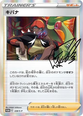 キバナ — S プロモカード 228 등급 표기 없음