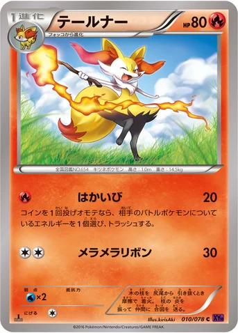 テールナー — XY BREAK 拡張パック「めざめる超王」 010/078 C