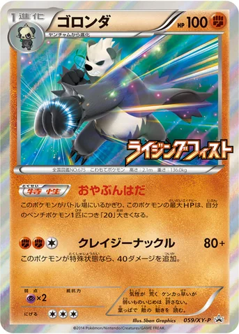 ゴロンダ — XY プロモカード 059 등급 표기 없음