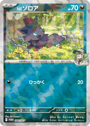 Nのゾロア — SV プロモカード 200 등급 표기 없음