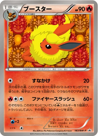 ブースター — BW プロモカード 183 등급 표기 없음
