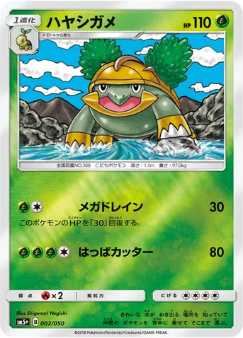 ハヤシガメ — 強化拡張パック「ウルトラフォース」 002/050 등급 표기 없음