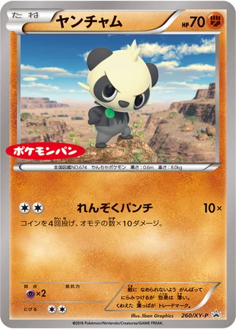 ヤンチャム — XY プロモカード 260 등급 표기 없음