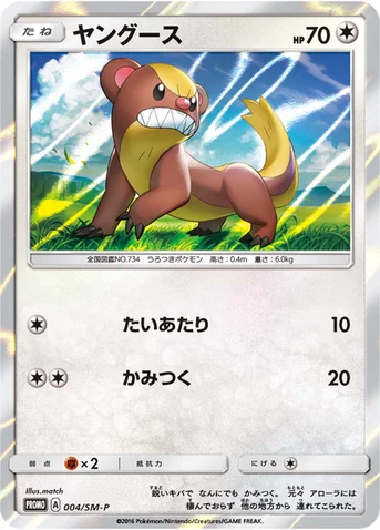 ヤングース — SM プロモカード 004 등급 표기 없음