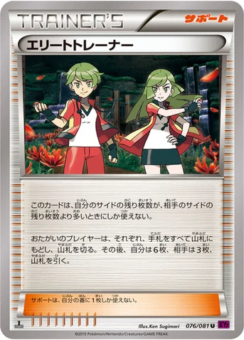 エリートトレーナー — XY 拡張パック「バンデットリング」 076/081 U