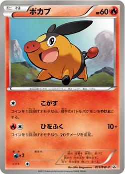 일본판 — ポカブ — BW プロモカード 019 —