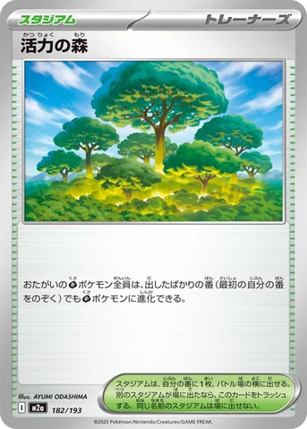 活力の森 — ハイクラスパック 「MEGAドリームex」 182/193 등급 표기 없음