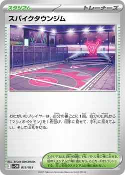 일본판 — スパイクタウンジム — スターターセットex マリィのモルペコ＆オーロンゲex 019/019 —