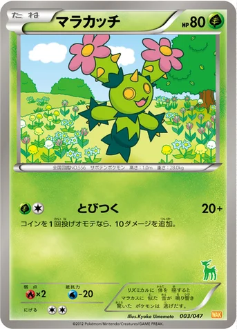 マラカッチ — BW みんなのWAKUWAKUバトル 003/047 등급 표기 없음