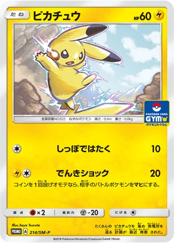 ピカチュウ — SM プロモカード 214 등급 표기 없음
