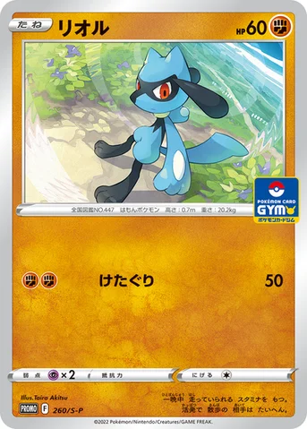 リオル — S プロモカード 260 등급 표기 없음