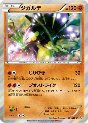 ジガルデ — XY プロモカード 251 등급 표기 없음