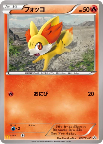フォッコ — XY プロモカード 062 등급 표기 없음