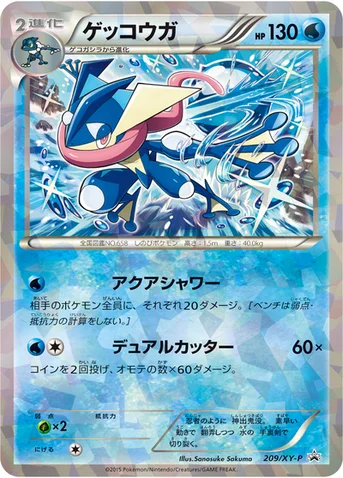 ゲッコウガ — XY プロモカード 209 등급 표기 없음