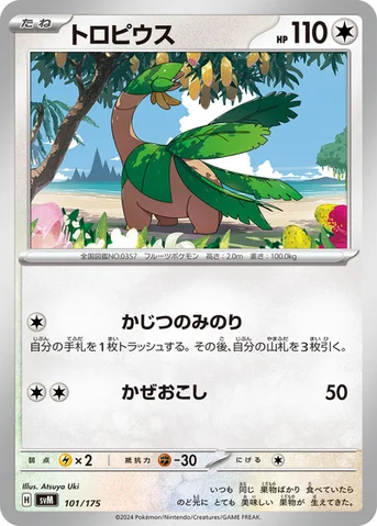 トロピウス — スタートデッキ Generations 101/175 등급 표기 없음