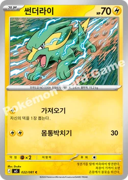 한국판 — 썬더라이 — MEGA 확장팩 「어비스아이」 022/081 C