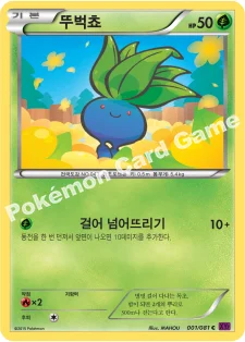 한국판 — 뚜벅쵸 — XY 확장팩 제7탄 「밴디트링」 001/081 C