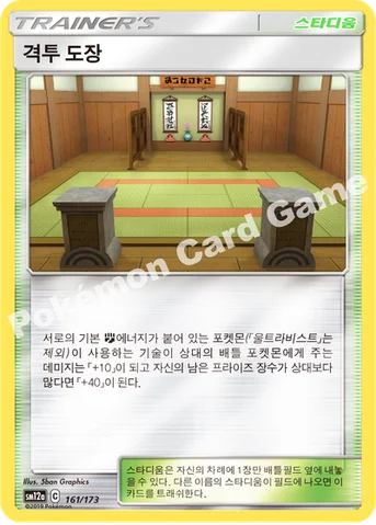 격투 도장 — 썬&문 하이클래스팩 「TAG TEAM GX 태그올스타즈」 161/173 등급 표기 없음