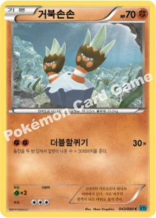 거북손손 — XY 확장팩 제2탄 「와일드 블레이즈」 043/080 C
