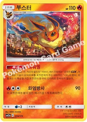 부스터 — 썬&문 하이클래스팩 「TAG TEAM GX 태그올스타즈」 019/173 등급 표기 없음