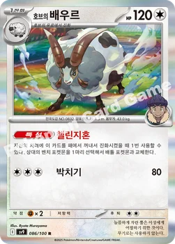 한국판 — 호브의 배우르 — 스칼렛&바이올렛 확장팩 「배틀파트너즈」 086/100 R