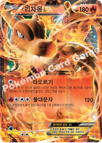 리자몽 EX — XY 프로모 카드 169 등급 표기 없음