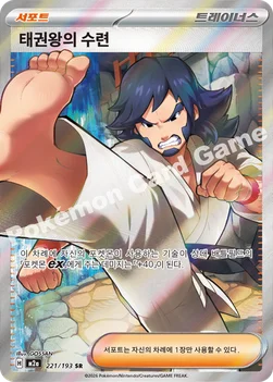한국판 — 태권왕의 수련 — MEGA 하이클래스팩 「MEGA 드림 ex」 221/193 SR