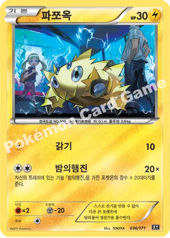 파쪼옥 — 하이클래스팩 「THE BEST OF XY」 036/171 등급 표기 없음