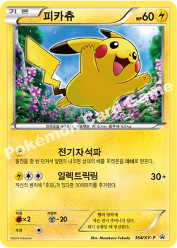 한국판 — 피카츄 — XY 프로모 카드 164 —