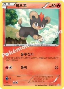 레오꼬 — XY 프로모 카드 039 등급 표기 없음