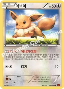 한국판 — 이브이 — XY 확장팩 제3탄 「라이징피스트」 075/096 C
