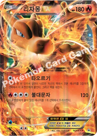 리자몽 EX — XY 프로모 카드 147 등급 표기 없음